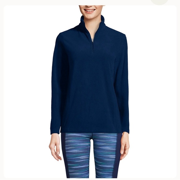 Lands' End Other - Women's Navy Blue Quarter-Zip Top